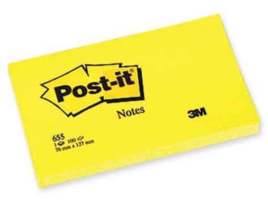 3M POST-İT® Not, sarı, 100 Yaprak, 76X127MM. ürün görseli