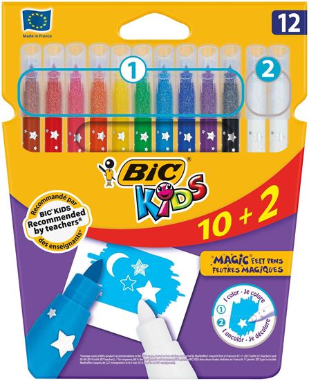 Bic Colour And Erase 10+2 Kutu Silinebilir Keçeli. ürün görseli
