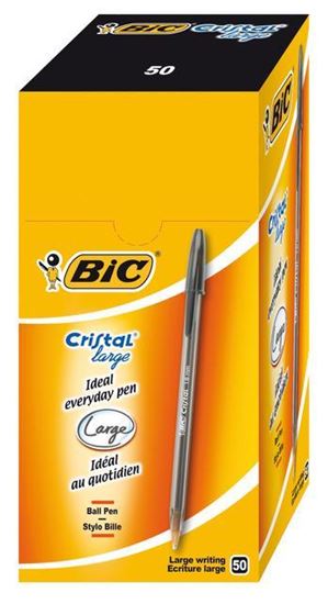 Bic Cristal Large Tükenmez Kalem 50'li Kutu Siyah. ürün görseli