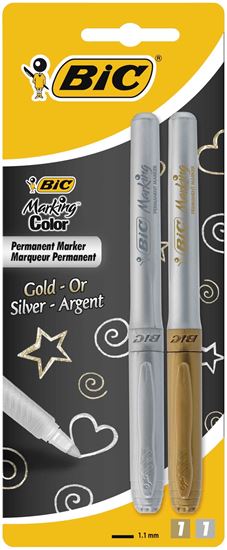 Bic Marking Altın Gümüş Kalem 2'li Blisterli. ürün görseli