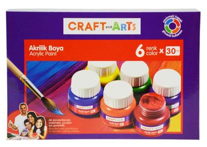 Resim Craft And Arts Akrilik Boya 6X30ML