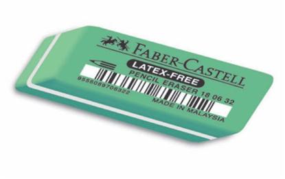 Resim Faber-Castell 7006/32 Kaucuk Yeşil Silgi, 32'Lİ