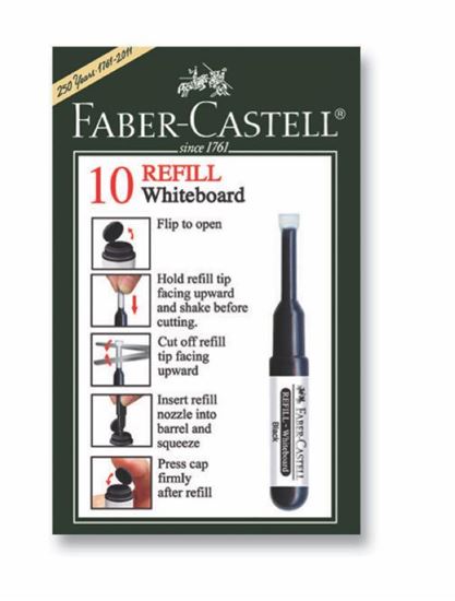 Faber-Castell Beyaz Tahta Kalem W20 Refili Siyah, 10'lu. ürün görseli