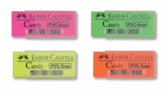 Faber-Castell Candy Plastik Kılıflı Silgi, 30'LU. ürün görseli