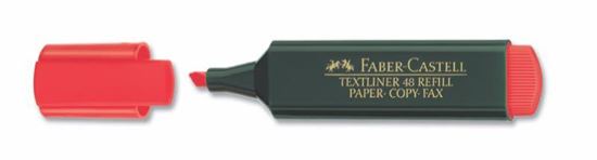 Faber-Castell 10 Adet Fosforlu Kalem, Kırmızı. ürün görseli