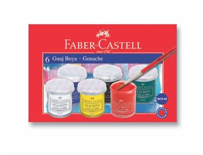 Resim Faber-Castell Guaj Boya 6'LI