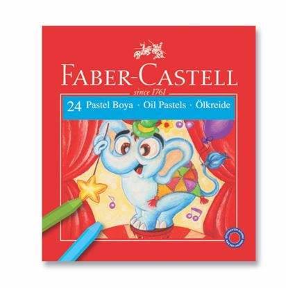 Resim Faber-Castell Karton Kutu Pastel Boya, 24 Renk