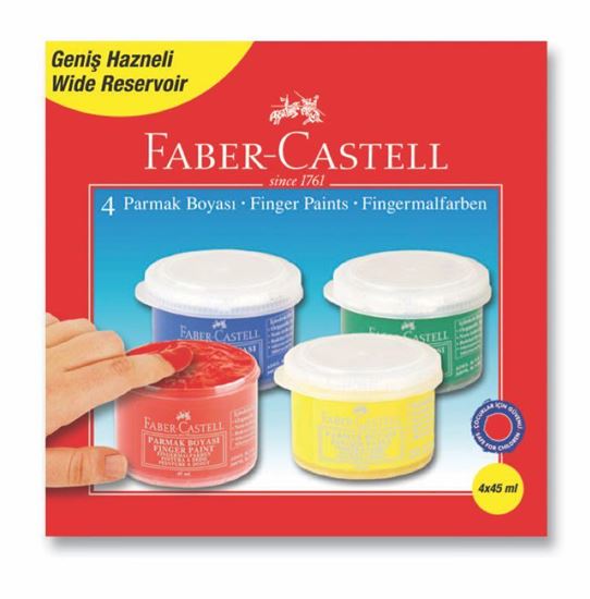 Faber-Castell Parmak Boyası 45 ML.4 Renk. ürün görseli