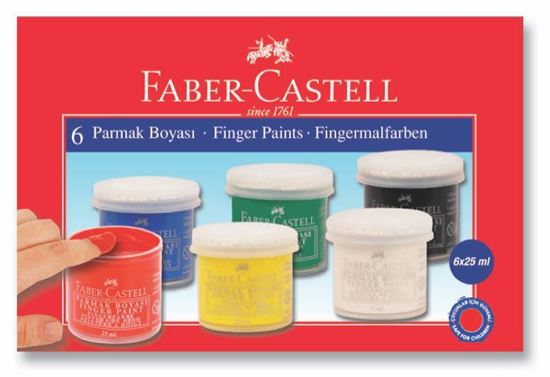 Faber-Castell Parmak Boyası 6 Renk. ürün görseli