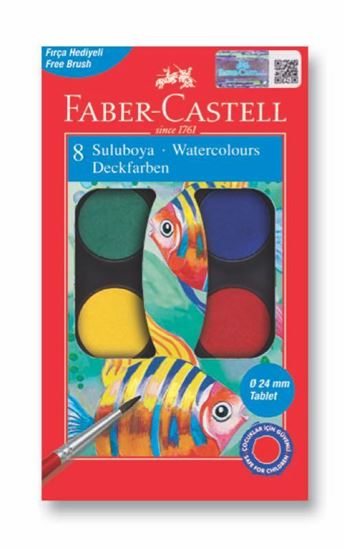 Faber-Castell SuluBoya, 8 Renk Küçük Boy. ürün görseli