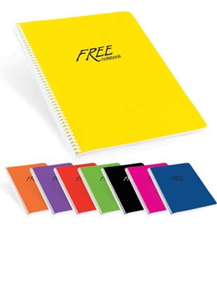 Resim Keskin A4 80 Yaprak Düz PP Kapak Free Defter