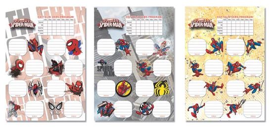 Keskin Spiderman Ders PROG.3LÜ Etiket. ürün görseli