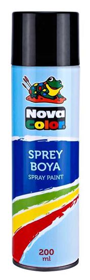 Nova Color Sprey Boya Siyah. ürün görseli
