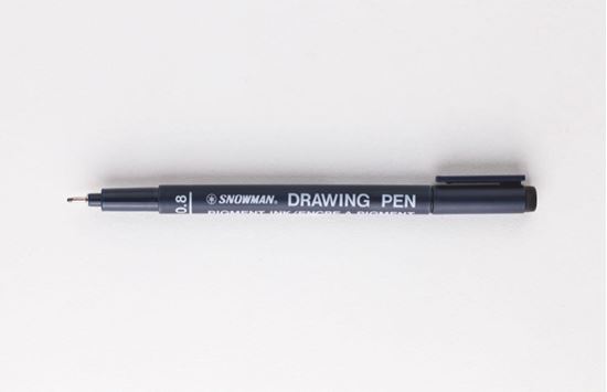 Snowman Teknik Çizim Kalemi Siyah 0.8. ürün görseli