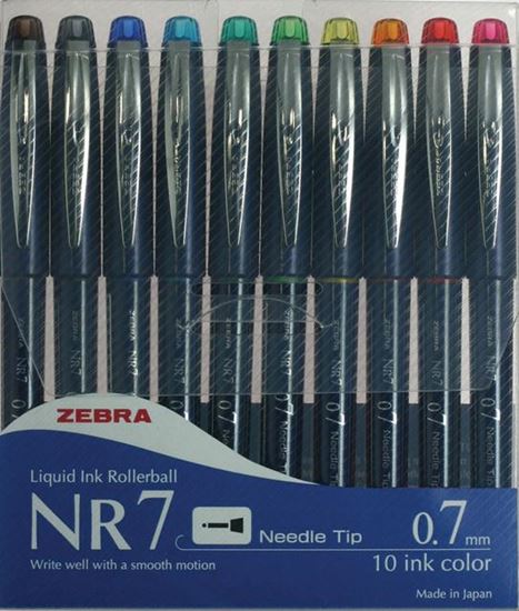 Zebra NR7 Likit Mürekkepli İğne Uçlu Siyah Kalem. ürün görseli