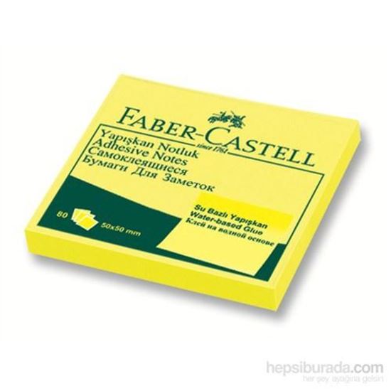 Faber-Castell Yapışkan Notluk 50X50MM, Fosforlu Sarı. ürün görseli