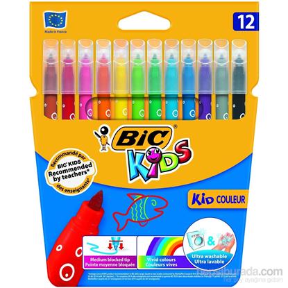 Resim Bic Kid Couleur Keçeli Boya Kalemi 12'li