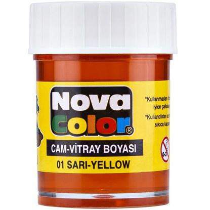 Resim Nova Color Cam Boyası SU bazlı Sarı
