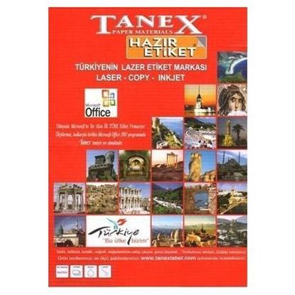 Resim Tanex 105x40 mm Laser Etiket 100 AD.