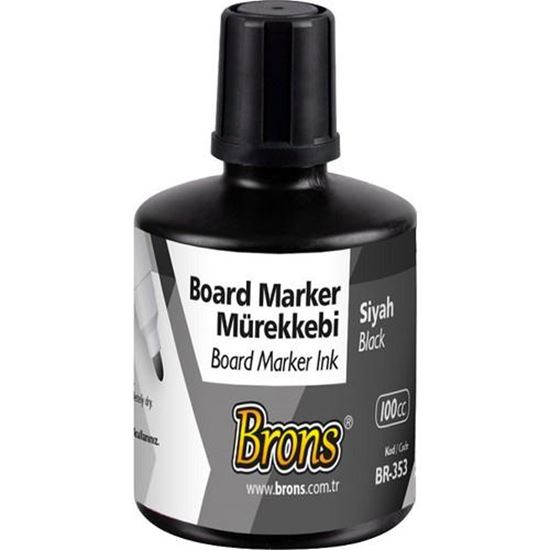Brons Board Marker Mürekkebi Siyah 100 cc. ürün görseli