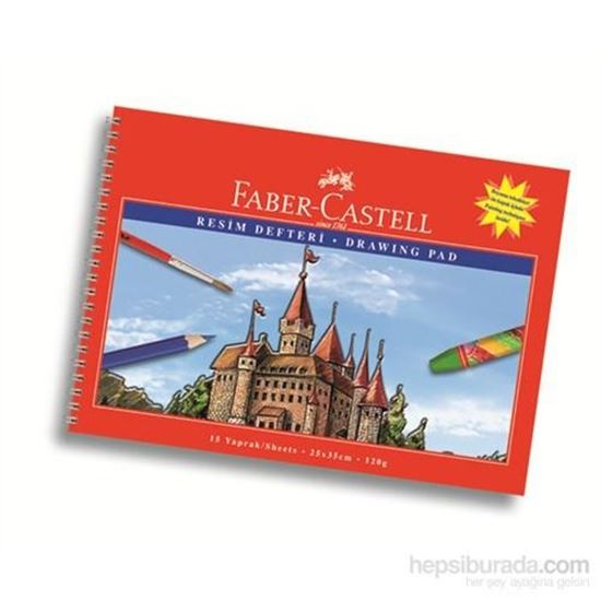 Faber-Castell Karton Kapak Resim Defteri 25X35 Cm, 15 Yaprak. ürün görseli