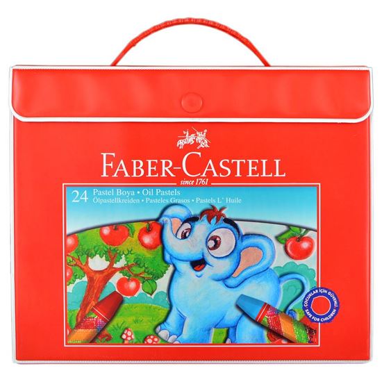 Faber-Castell Plastik Çantalı Tutuculu Pastel Boya, 36 Renk. ürün görseli