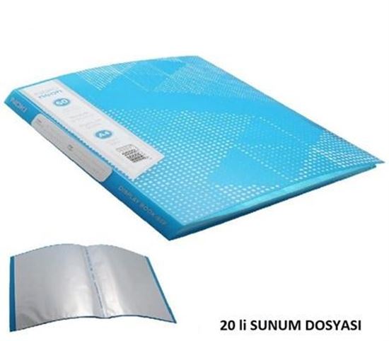 Noki Neon Seri Sunum Dosyası 20 Yaprak Mavi. ürün görseli