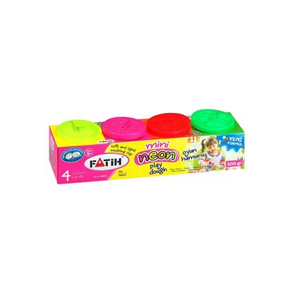 Resim Fatih Mini Neon 4 Renk Oyun Hamuru