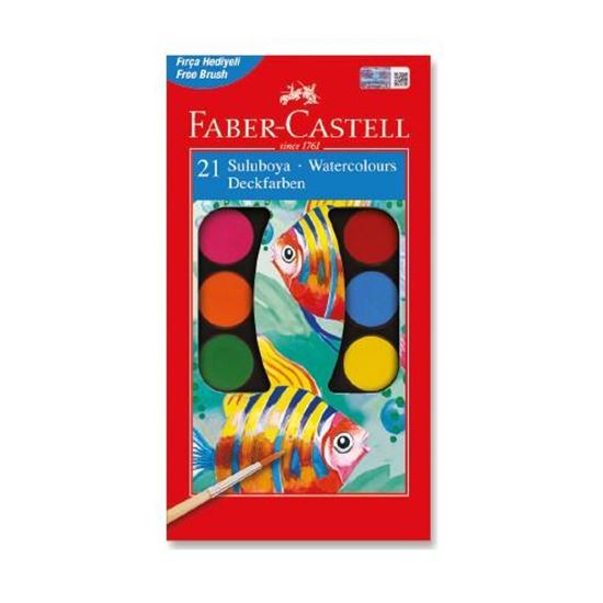 Faber-Castell SuluBoya, 21 Renk Büyük Boy. ürün görseli