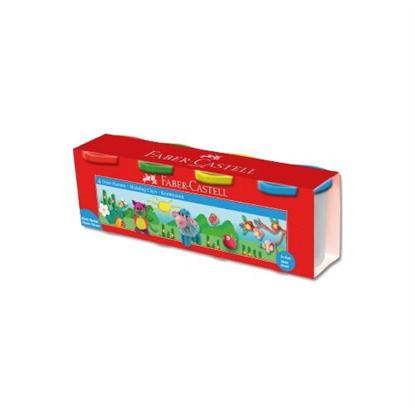 Resim Faber-Castell Oyun Hamuru Yeni Klasik Renkler 4 LÜ