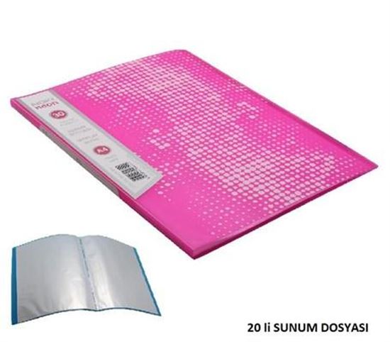 Noki Neon Seri Sunum Dosyası 20 Yaprak Pembe. ürün görseli