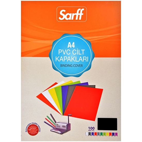 Sarff Cilt Kapağı Pvc 160 Mikron Siyah A4 100’lü Paket. ürün görseli