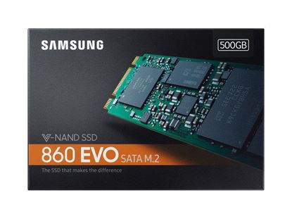 Resim 500Gb Samsung 860 Evo M.2 Mz-N6e500bw (550/520Mb)