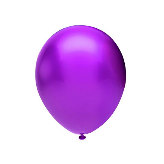 BBM12100-10 Metalik Violet Baskı Balonu 100 Adet 12". ürün görseli