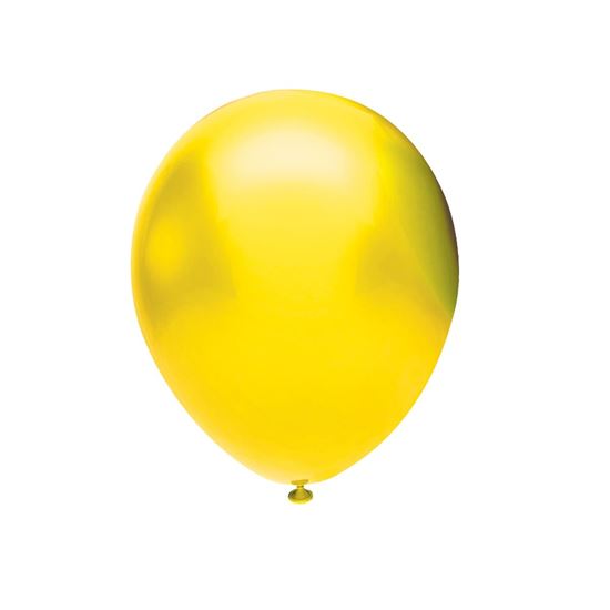 BBM12100-02 Metalik Sarı Baskı Balonu 100 Adet 12". ürün görseli