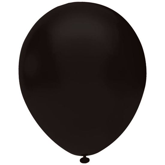 Baskısız Dekorasyon  Balon Siyah 100 Adet. ürün görseli