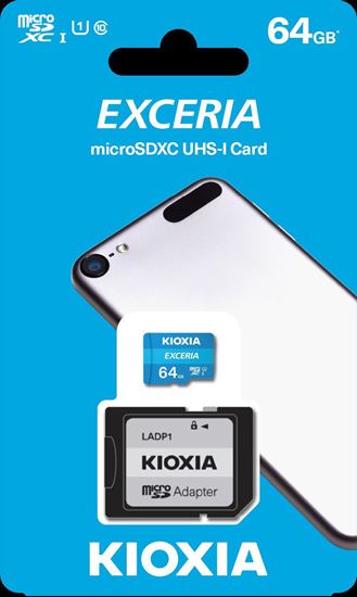 Toshiba Kioxia Exceria LMEX1L064GG2 64GB 100MB/s Okuma Hızlı MicroSD Hafıza Kartı. ürün görseli