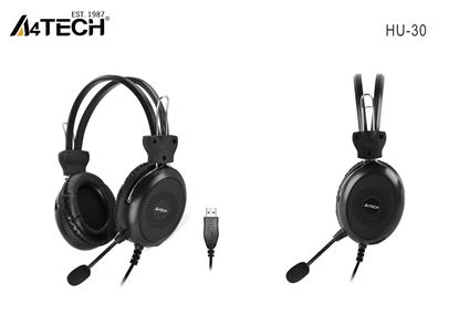 Resim A4-Tech HU-30 Stereo Mikrofonlu Kablolu Kulaklık