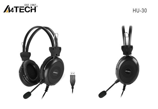 A4-Tech HU-30 Stereo Mikrofonlu Kablolu Kulaklık. ürün görseli