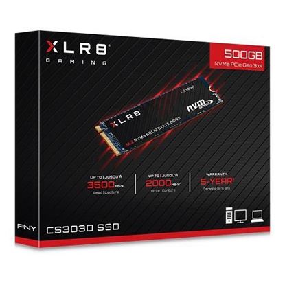 Resim PNY XLR8 CS3030 M280CS3030-500-RB 500GB 3500/2000MB/s PCIe NVMe M.2 SSD Disk