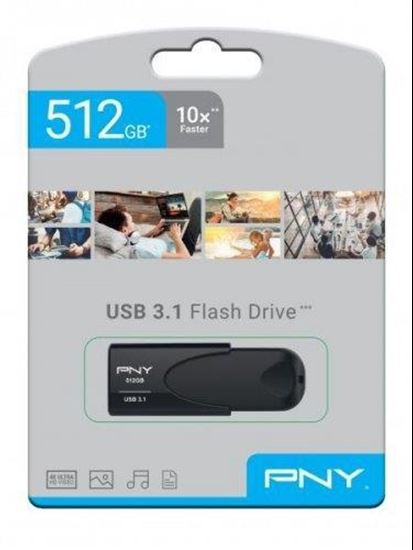 PNY Attache 4 FD512ATT431KK-EF 512GB USB 3.1 Flash Bellek. ürün görseli